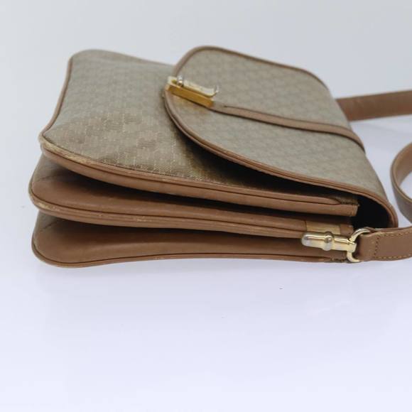 CELINE Macadam Canvas Shoulder Bag Beige Auth 82011 - Picture 4 of 16